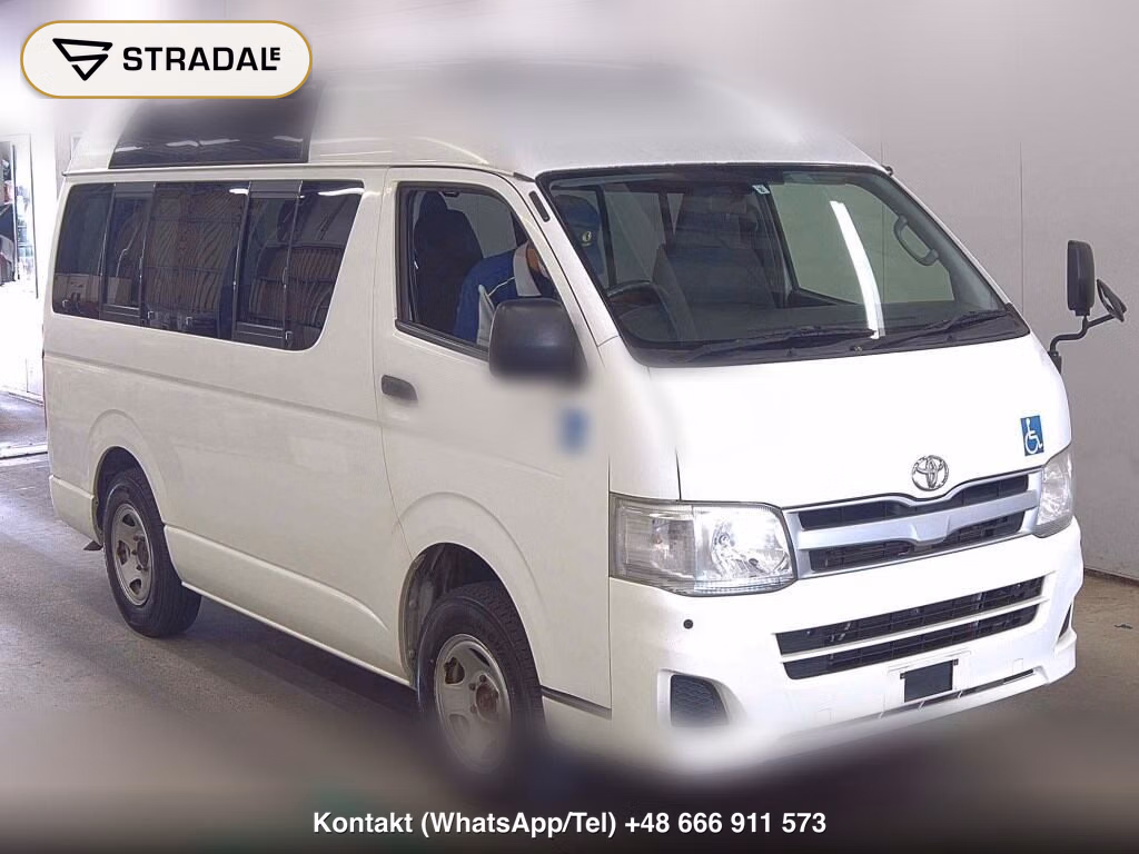TOYOTA HIACE VAN 4D 4WD WELCAB 2012, aukcja z Japonii, zdjęcie 1