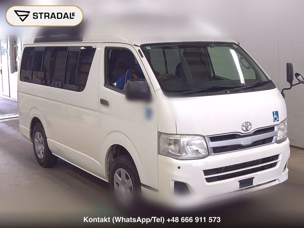 TOYOTA HIACE VAN 4D 4WD WELCAB 2013, aukcja z Japonii, zdjęcie 1