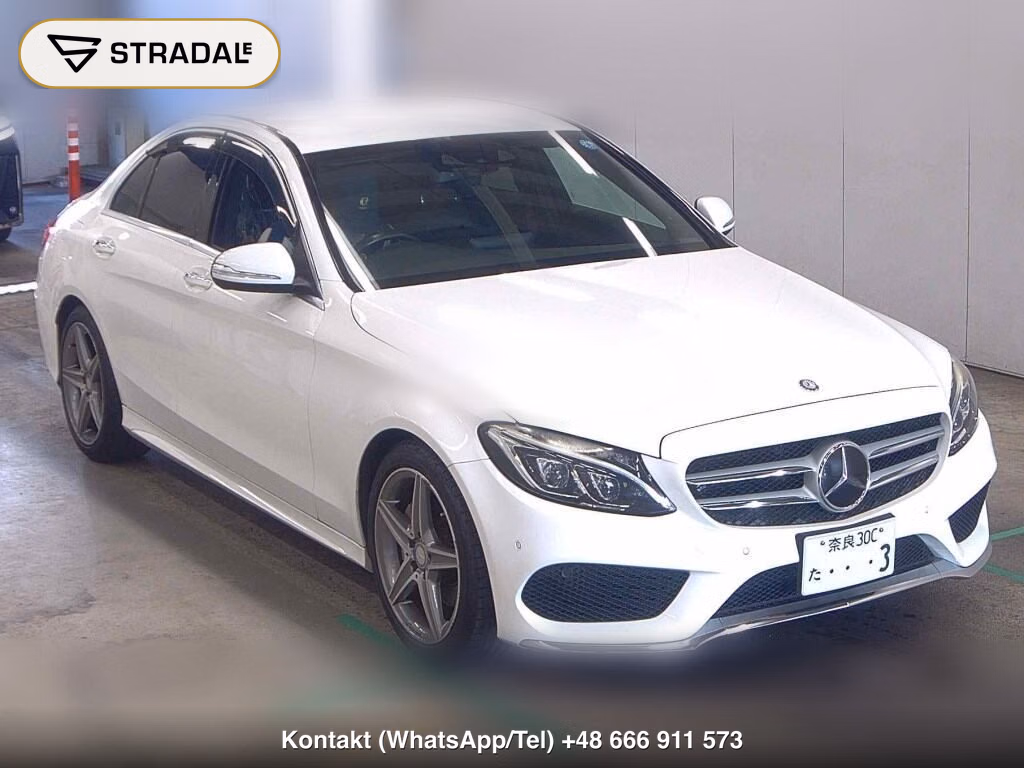 MERCEDES BENZ C-CLASS 4D C180 AVANTGARDE AMG LINE 2015, aukcja z Japonii, zdjęcie 1