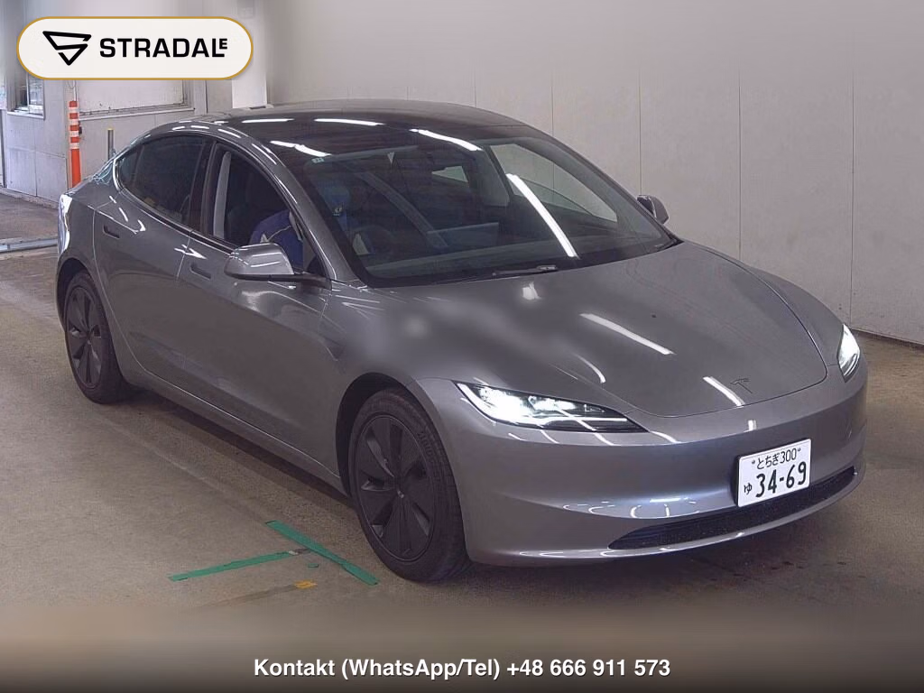 TESLA MODEL 3 BASE GRADE 2025, aukcja z Japonii, zdjęcie 1