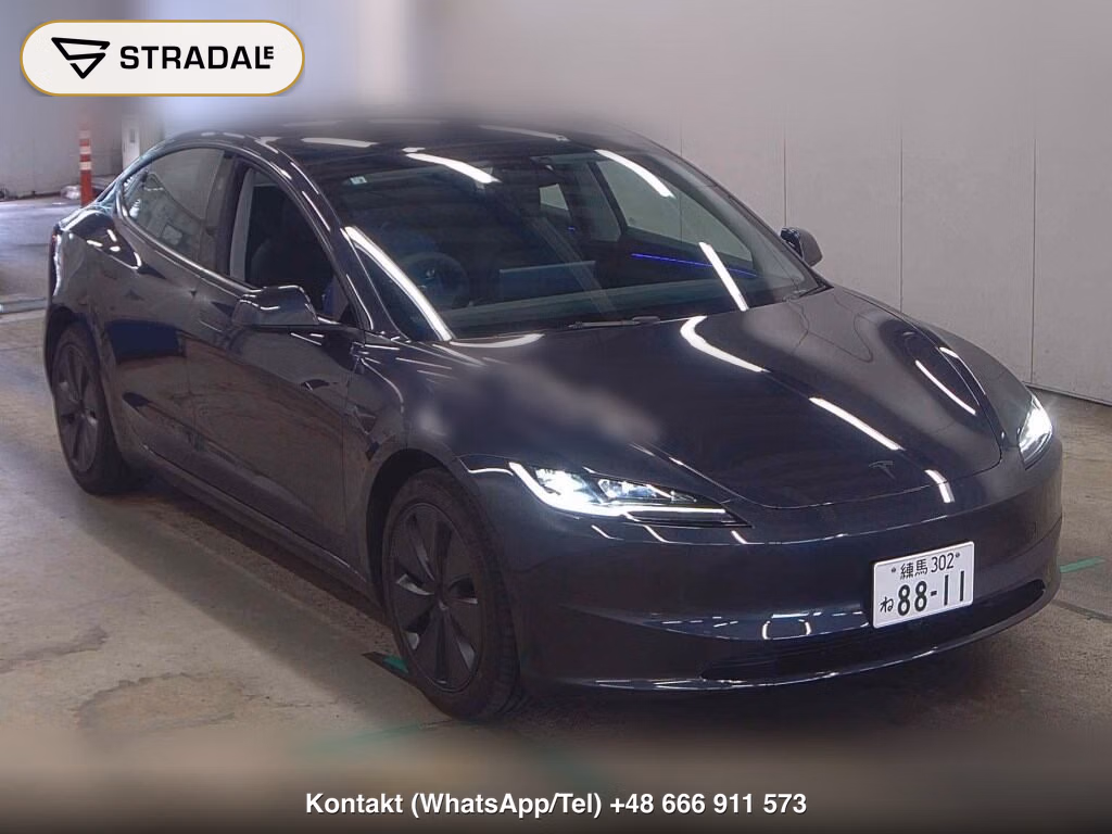 TESLA MODEL 3 BASE GRADE 2026, aukcja z Japonii, zdjęcie 1