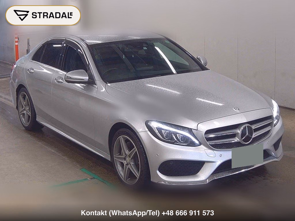 MERCEDES BENZ C-CLASS 4D C220D AVANTGARDE AMG LINE 2015, aukcja z Japonii, zdjęcie 1