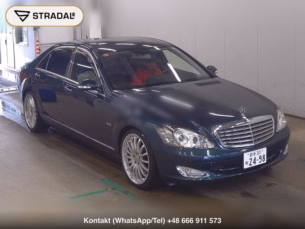 MERCEDES BENZ S-CLASS 4D S600 LONG 2007, aukcja z Japonii, zdjęcie 1