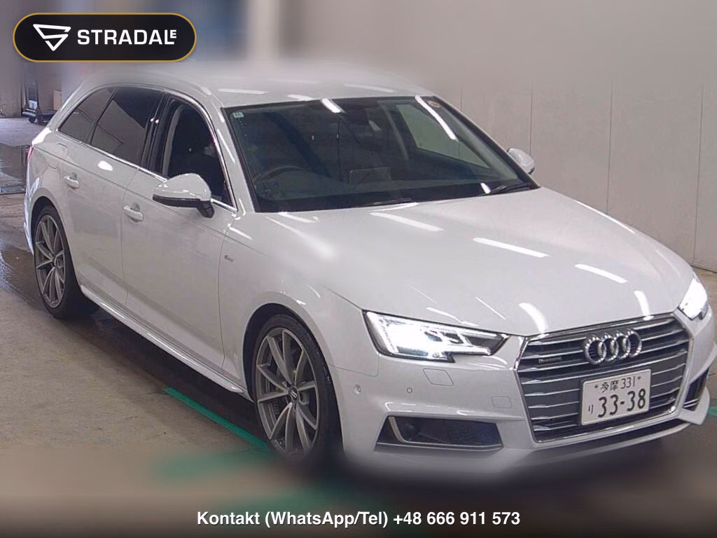 AUDI A4 AVANT 4WD 2.0TFSI QUATTRO SPORT S LINE PACKAGE 2018, aukcja z Japonii, zdjęcie 1