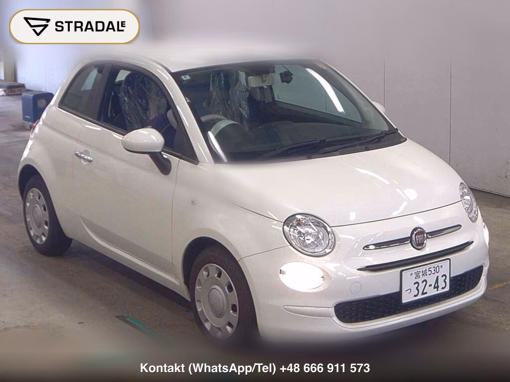 FIAT 500 1.2 CULT 2022, aukcja z Japonii, zdjęcie 1