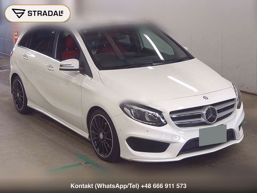 MERCEDES BENZ B-CLASS B180 SPORTS EDITION RED 2015, aukcja z Japonii, zdjęcie 1