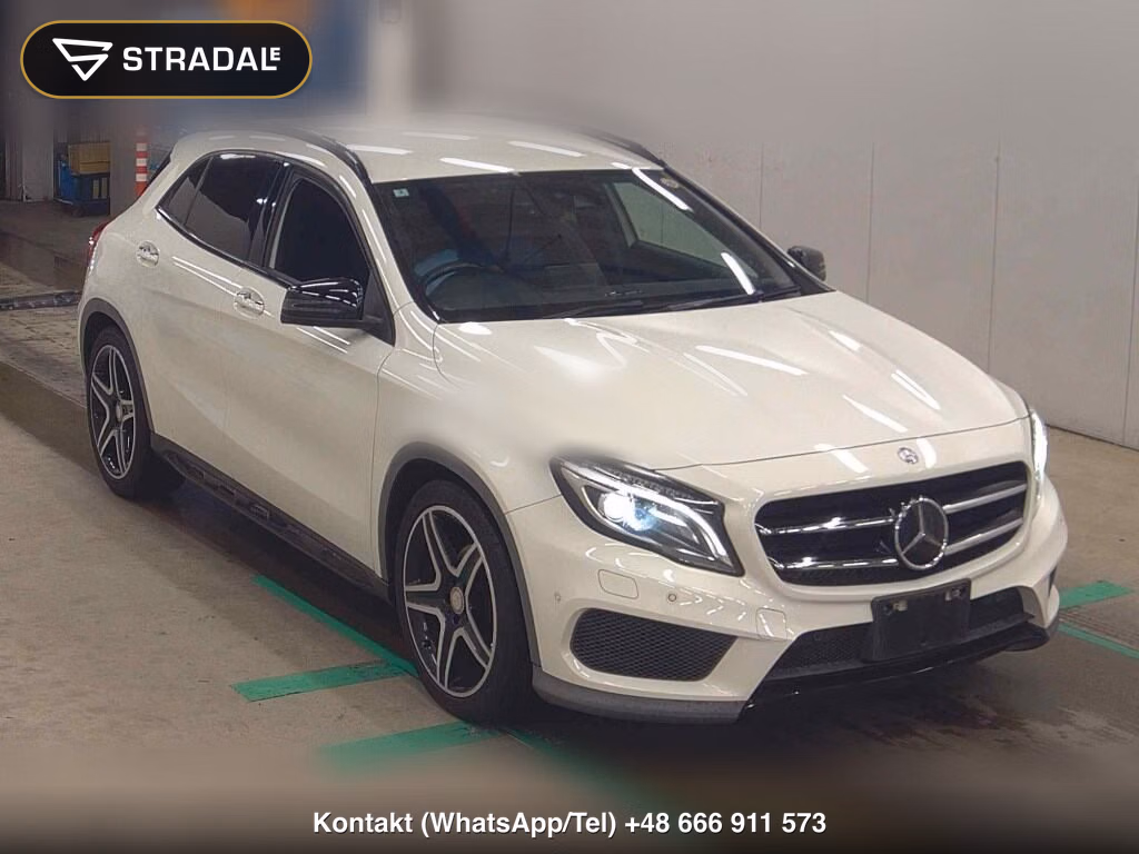 MERCEDES BENZ GLA-CLASS GLA180 SPORTS WHITE & BLACK EDITION 2016, aukcja z Japonii, zdjęcie 1