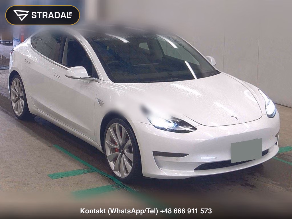 TESLA MODEL 3 4WD PERFOMANCE 2019, aukcja z Japonii, zdjęcie 1