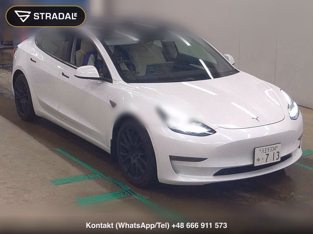 TESLA MODEL 3 4WD LONG RANGE 2021, aukcja z Japonii, zdjęcie 1