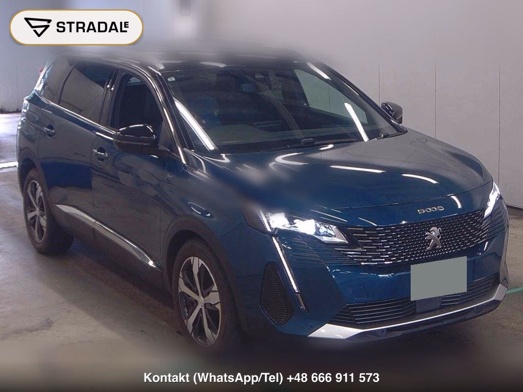 PEUGEOT 5008 GT BLUE HDI 2022, aukcja z Japonii, zdjęcie 1