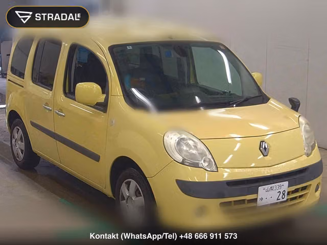 RENAULT KANGOO 2012, samochód z aukcji Japonii