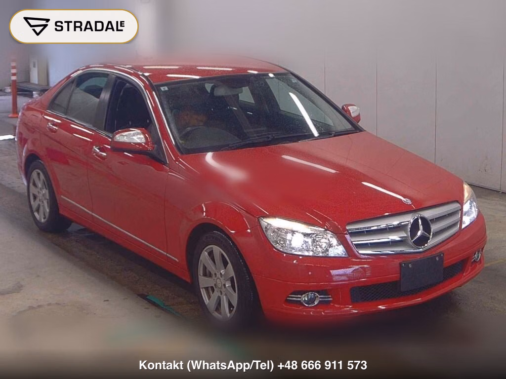 MERCEDES BENZ C-CLASS 4D C200 KOMPRESSOR 2009, aukcja z Japonii, zdjęcie 1