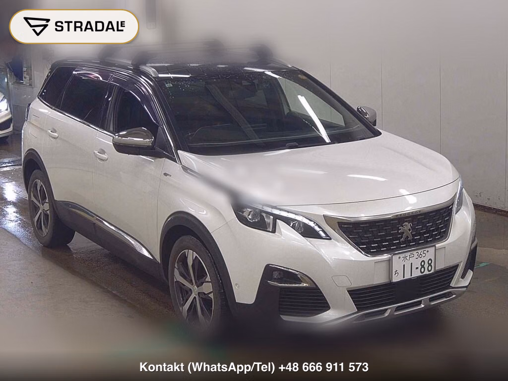 PEUGEOT 5008 GT BLUE HDI 2017, aukcja z Japonii, zdjęcie 1