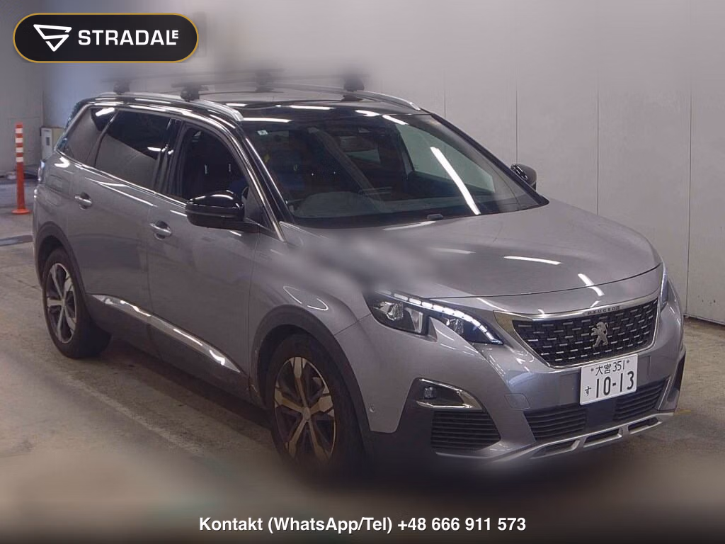 PEUGEOT 5008 GT LINE BLUE HDI 2020, aukcja z Japonii, zdjęcie 1