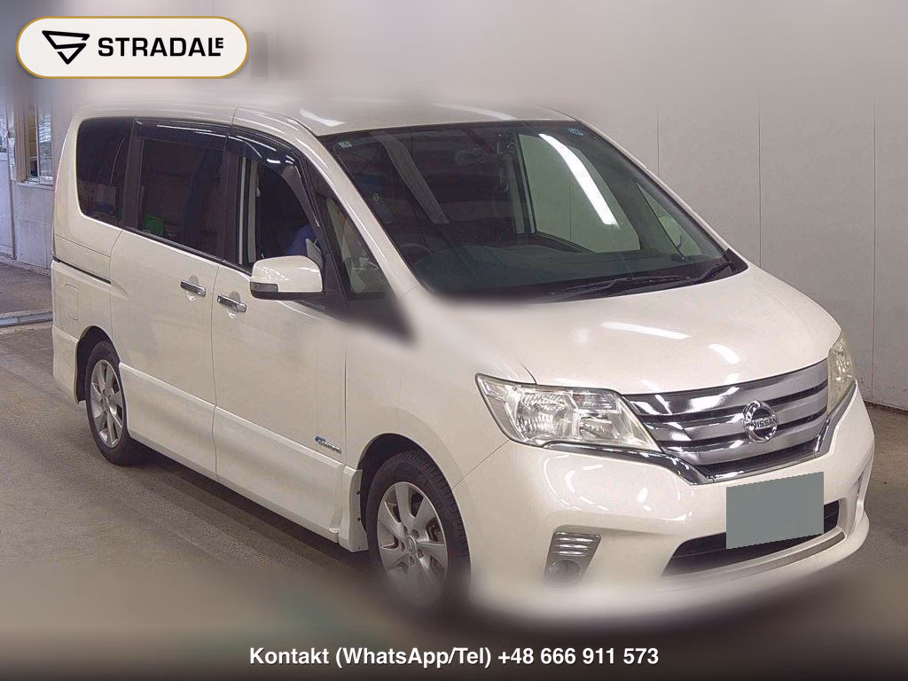 NISSAN SERENA 5D HIGHWAY STAR S-HYBRID V SELECTION 2013, aukcja z Japonii, zdjęcie 1