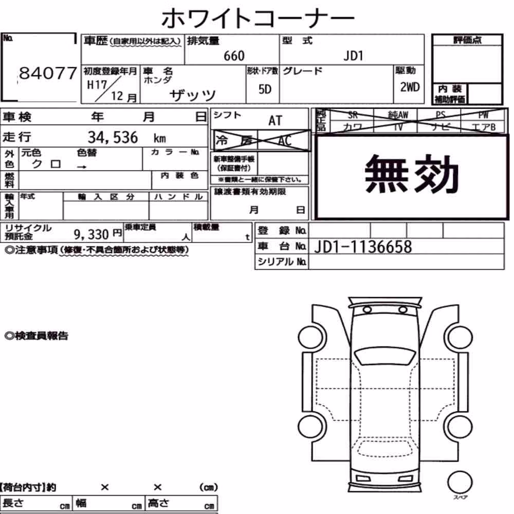 Notka aukcyjna: HONDA THAT’S