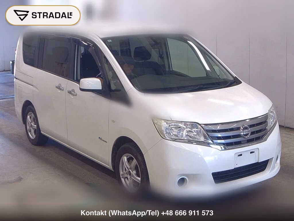 NISSAN SERENA 5D 20X S-HYBRID 2012, aukcja z Japonii, zdjęcie 1