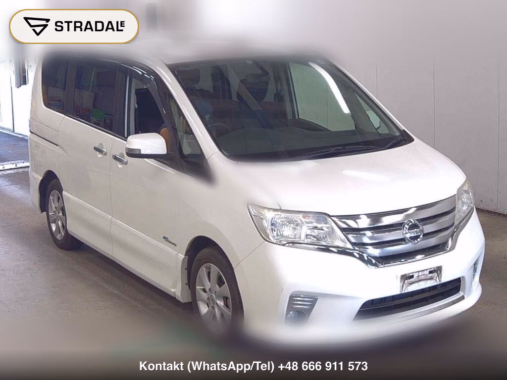 NISSAN SERENA 5D HIGHWAY STAR S-HYBRID V SELECTION 2013, aukcja z Japonii, zdjęcie 1