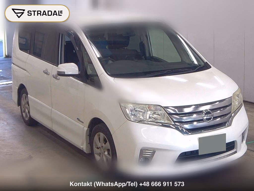 NISSAN SERENA 5D HIGHWAY STAR S-HYBRID 2012, aukcja z Japonii, zdjęcie 1