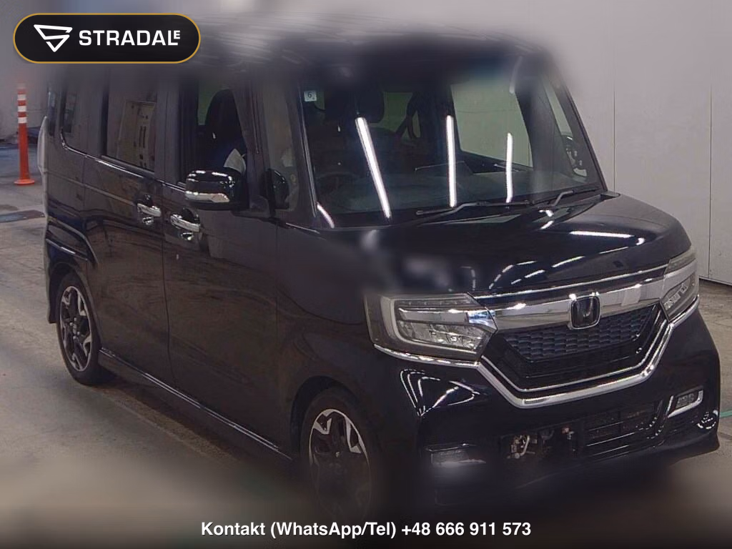 HONDA N-BOX CUSTOM G・L TURBO HONDA SENSING 2018, aukcja z Japonii, zdjęcie 1