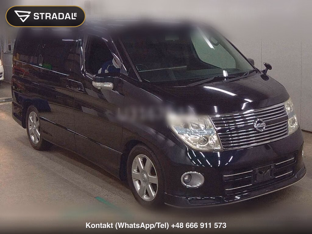 NISSAN ELGRAND 5D 350 HIGHWAY STAR BLACK LEATHER NAVI EDIT, miniaturka 2