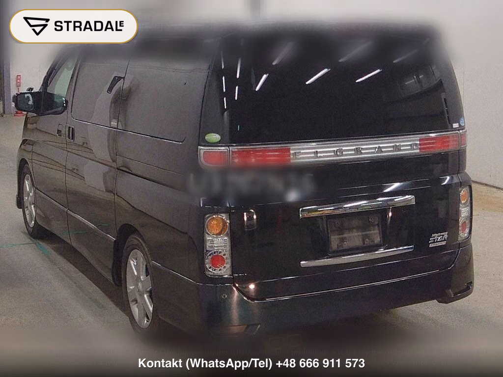 NISSAN ELGRAND 5D 350 HIGHWAY STAR BLACK LEATHER NAVI EDIT, miniaturka 3