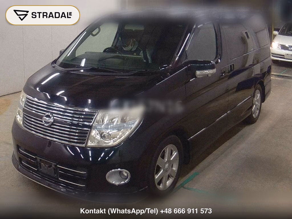NISSAN ELGRAND 5D 350 HIGHWAY STAR BLACK LEATHER NAVI EDIT, miniaturka 5