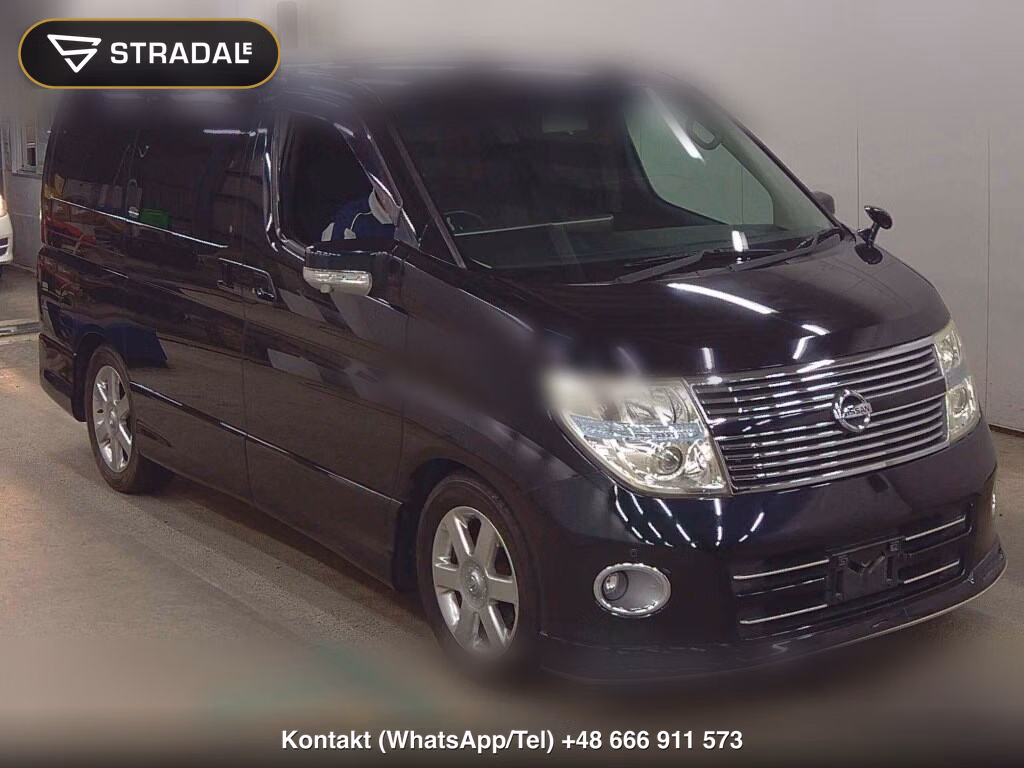 NISSAN ELGRAND 5D 350 HIGHWAY STAR BLACK LEATHER NAVI EDIT 2009, aukcja z Japonii, zdjęcie 1