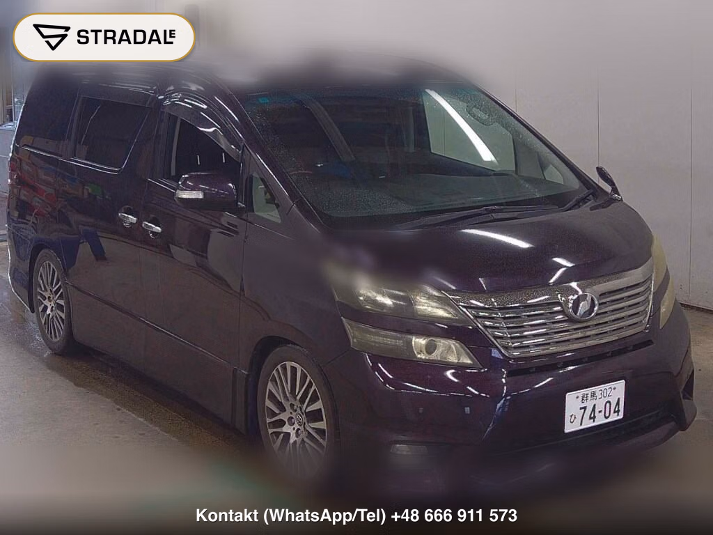 TOYOTA VELLFIRE 2008, aukcja z Japonii, zdjęcie 1