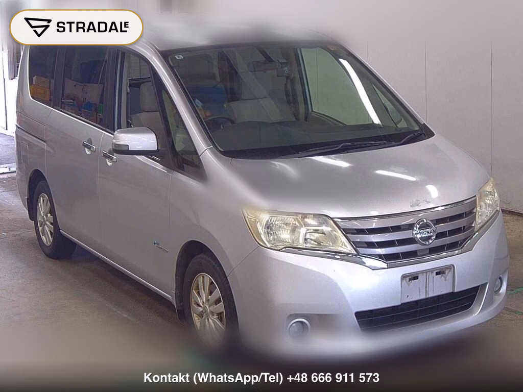 NISSAN SERENA 5D 20G S-HYBRID 2012, aukcja z Japonii, zdjęcie 1