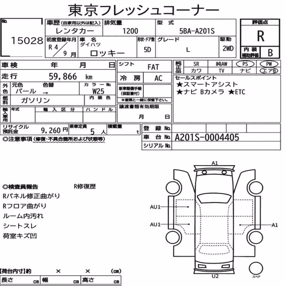 Notka aukcyjna: DAIHATSU ROCKY 5D L