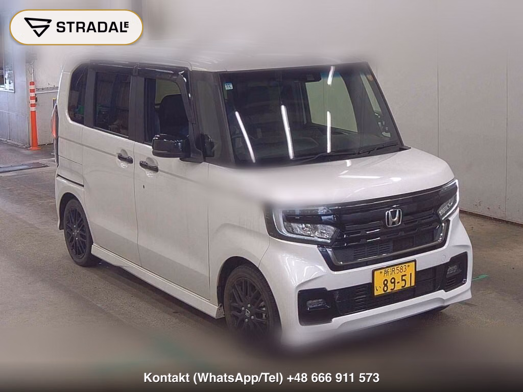 HONDA N-BOX CUSTOM L・TURBO STYLE PLUS BLACK 2022, aukcja z Japonii, zdjęcie 1