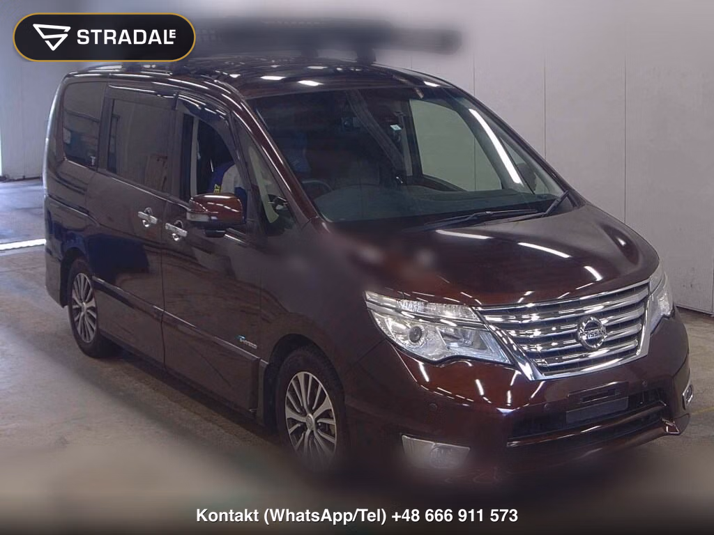 NISSAN SERENA 5D HIGHWAY STAR V SELECTOR + SAFETY Ⅱ SHV 2016, aukcja z Japonii, zdjęcie 1