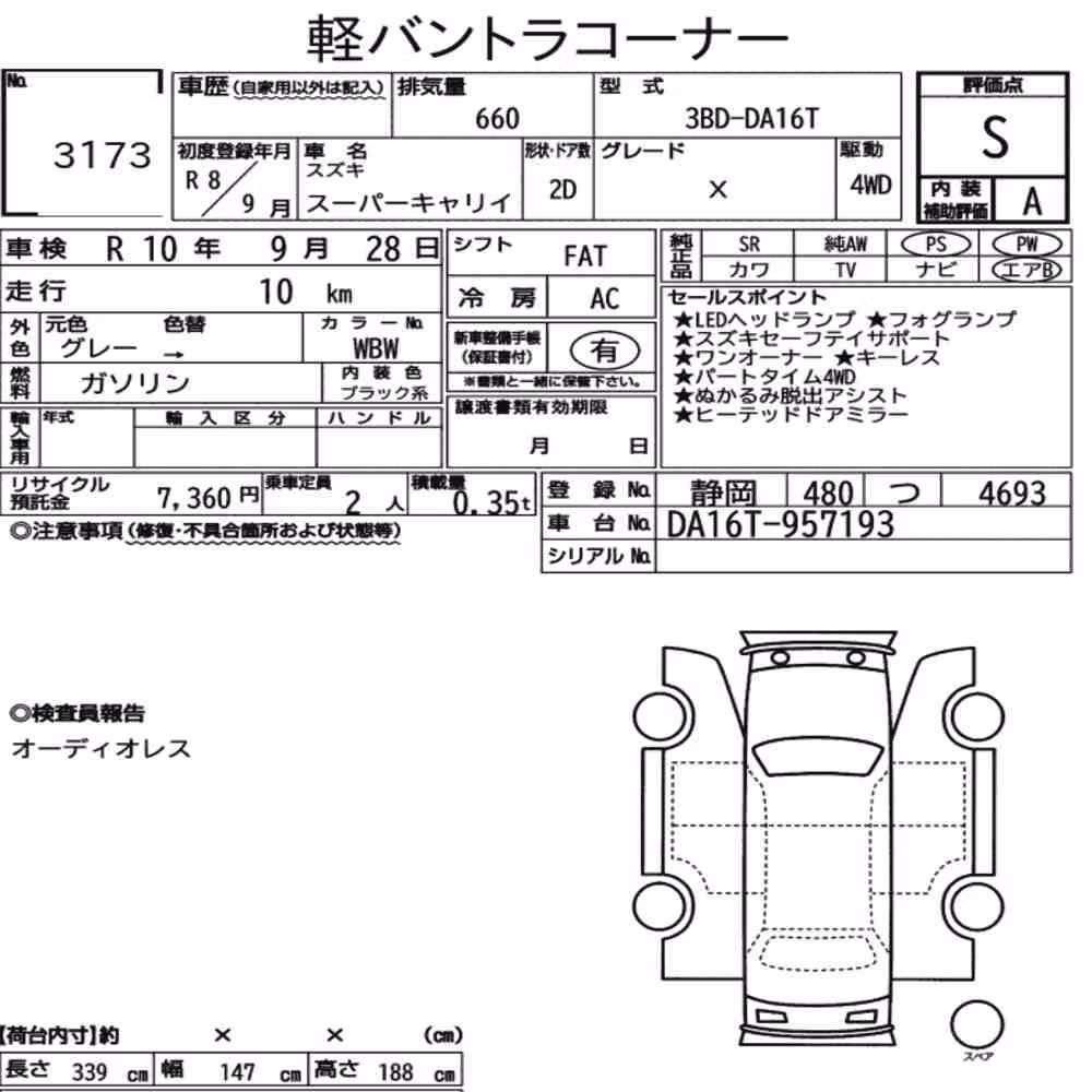 Notka aukcyjna: SUZUKI SUPER CARRY 4WD X