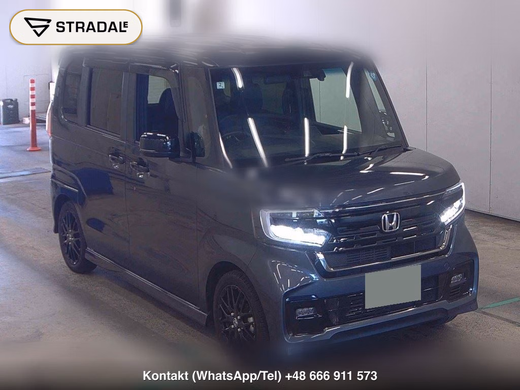 HONDA N-BOX CUSTOM L･TURBO STYLE PLUS BLACK 2022, aukcja z Japonii, zdjęcie 1