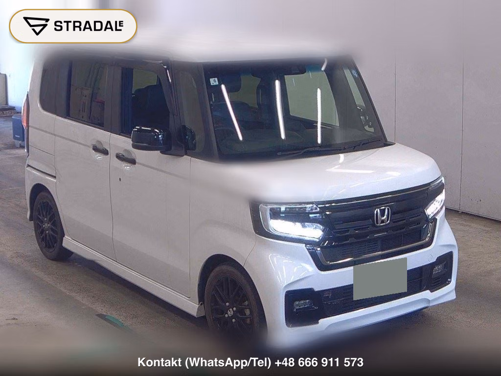 HONDA N-BOX CUSTOM L･TURBO STYLE PLUS BLACK 2023, aukcja z Japonii, zdjęcie 1