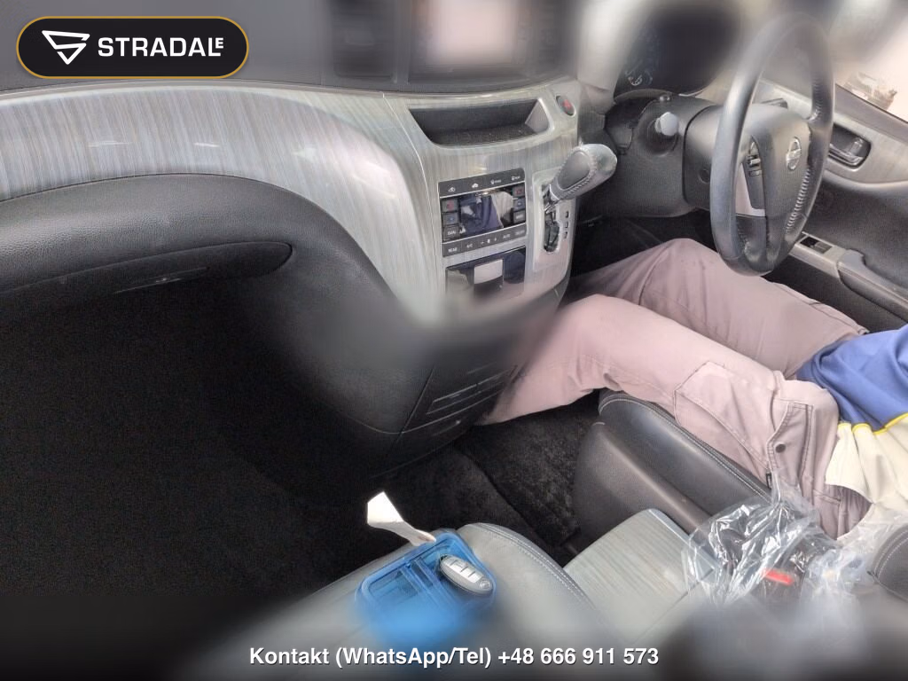 NISSAN ELGRAND 5D 4WD RIDER BLACK LEATHER SEAT, miniaturka 4