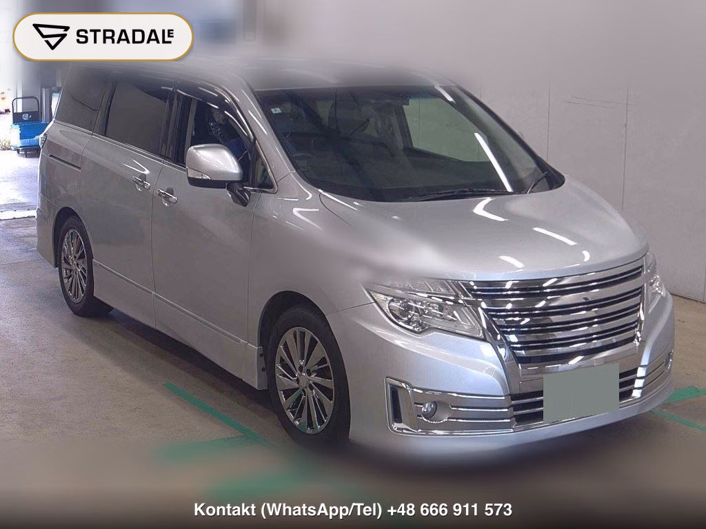 NISSAN ELGRAND 5D 4WD RIDER BLACK LEATHER SEAT 2016, aukcja z Japonii, zdjęcie 1