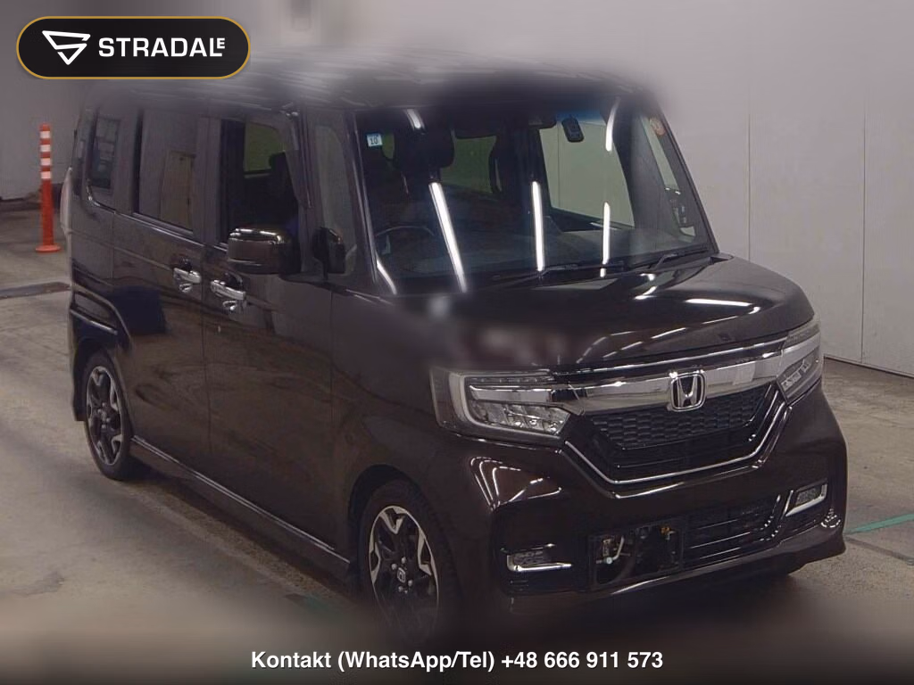 HONDA N-BOX CUSTOM G･L TURBO HONDA SENSING 2017, aukcja z Japonii, zdjęcie 1