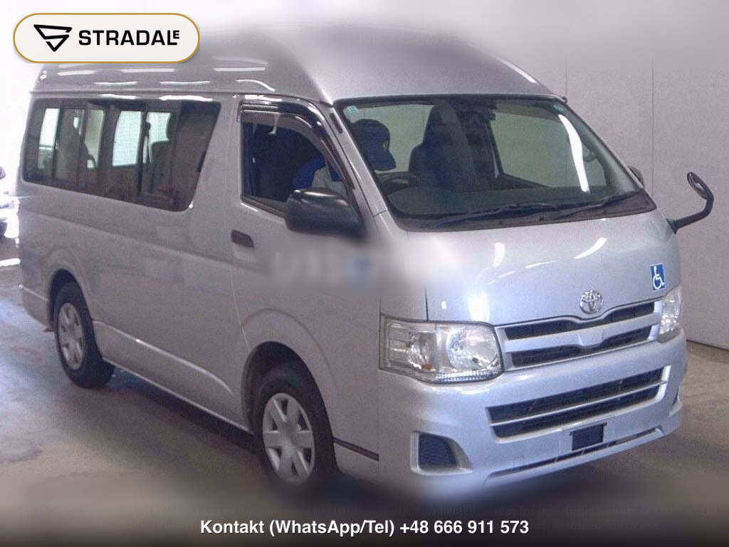 TOYOTA HIACE VAN 4D WELCAB 2012, aukcja z Japonii, zdjęcie 1