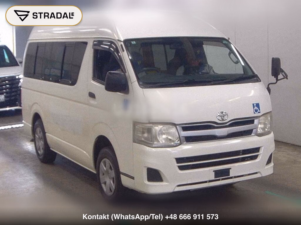 TOYOTA HIACE VAN 4D 4WD WELCAB 2013, aukcja z Japonii, zdjęcie 1