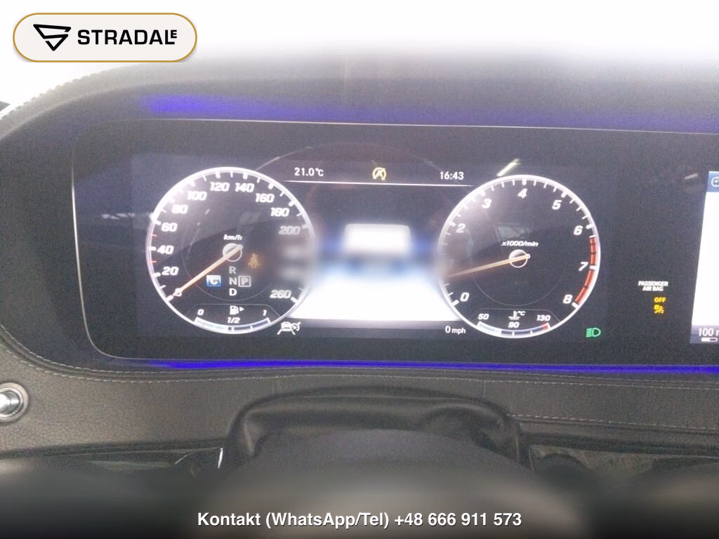 MERCEDES BENZ S-CLASS 4D 4WD S560 4MATIC LONG CHAUFFEURED LIMITED, miniaturka 7