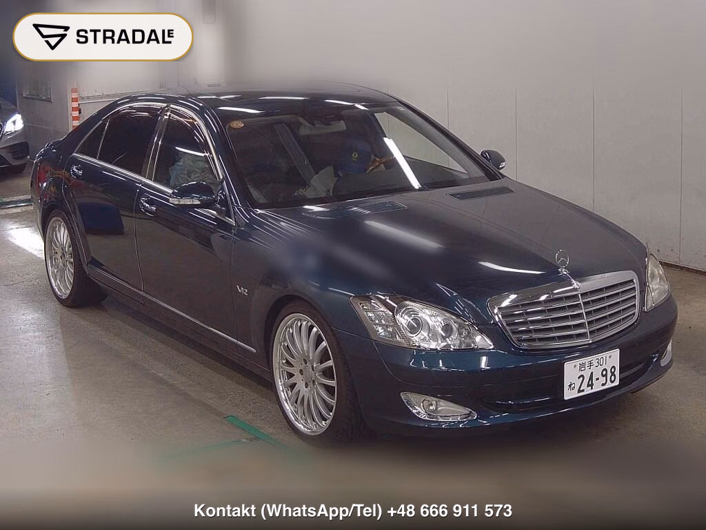 MERCEDES BENZ S-CLASS 4D S600 LONG 2007, aukcja z Japonii, zdjęcie 1