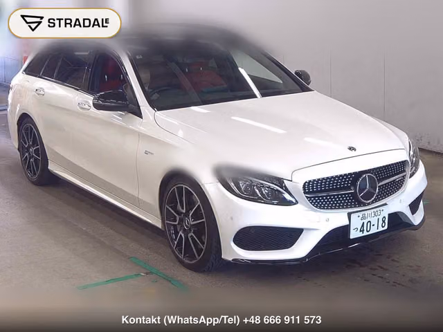 MERCEDES AMG C-CLASS STATIONWAGON 4WD C43 4MATIC STATIONWAGON 2017, samochód z aukcji Japonii