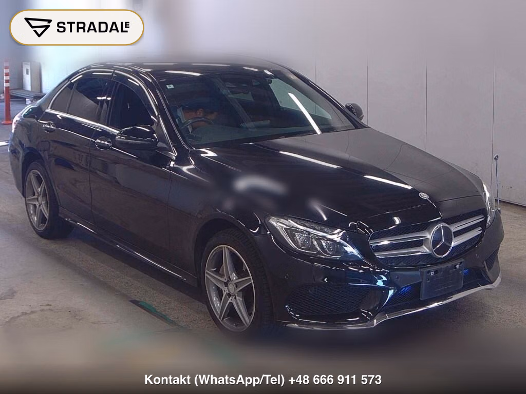 MERCEDES BENZ C-CLASS 4D C200 AVANTGARDE AMG LINE 2016, aukcja z Japonii, zdjęcie 1