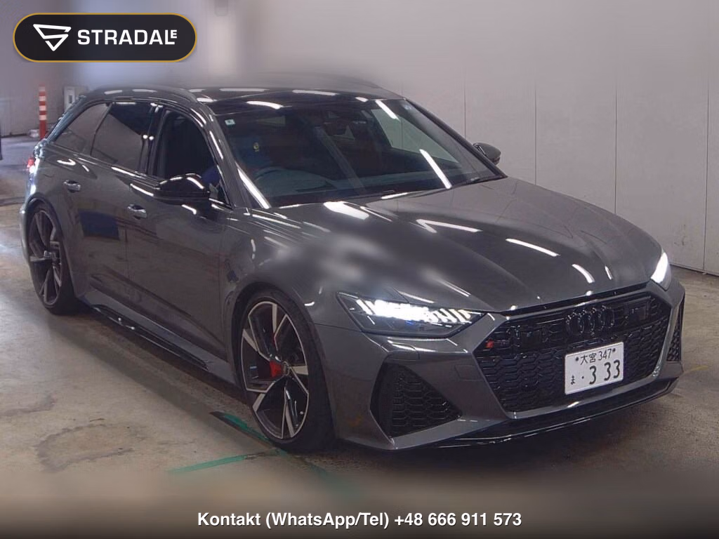 AUDI RS6 AVANT 4WD PERFORMANCE AIR SUSPENSION EQUIPPED CAR 2024, aukcja z Japonii, zdjęcie 1