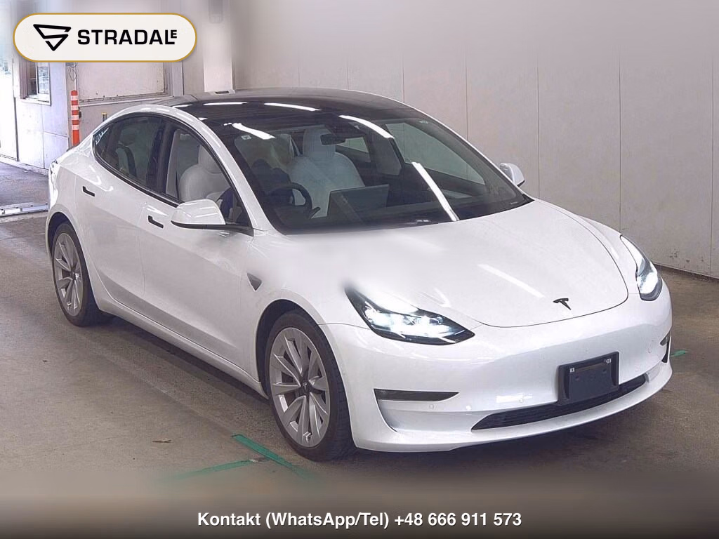 TESLA MODEL 3 4WD LONG RANGE 2021, aukcja z Japonii, zdjęcie 1