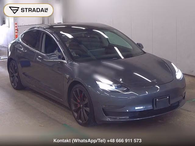 TESLA MODEL 3 4WD PERFOMANCE 2019, samochód z aukcji Japonii