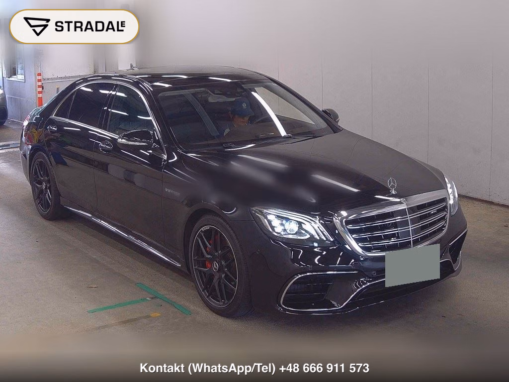MERCEDES AMG S-CLASS 4D 4WD S63 4MATIC + LONG 2018, aukcja z Japonii, zdjęcie 1