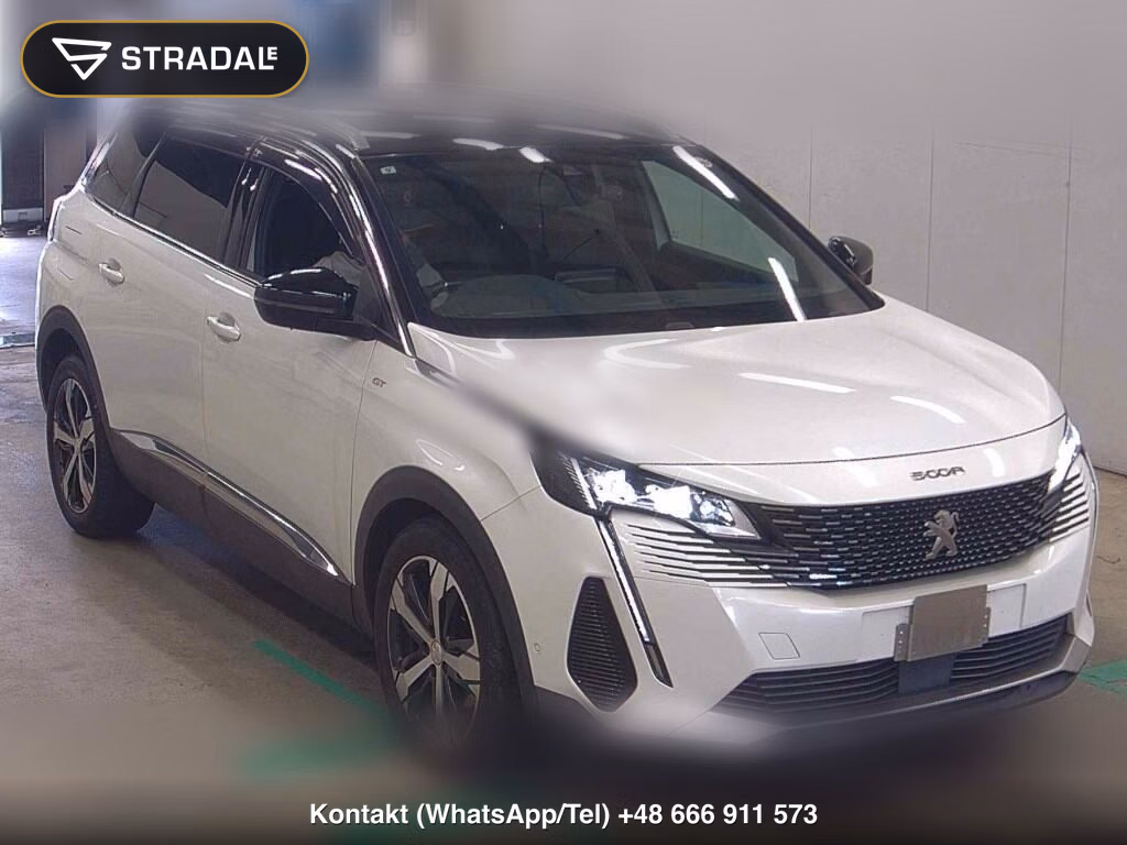 PEUGEOT 5008 GT BLUE HDI 2021, aukcja z Japonii, zdjęcie 1